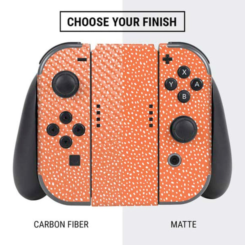 Orange Spots Nintendo Switch Bundle Skin