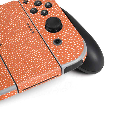 Orange Spots Nintendo Switch OLED (2021) Skin