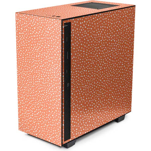 Orange Spots NZXT H510 Compact ATX Mid-Tower Case Skin