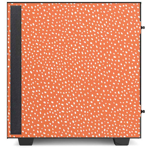 Orange Spots NZXT H510 Compact ATX Mid-Tower Case Skin