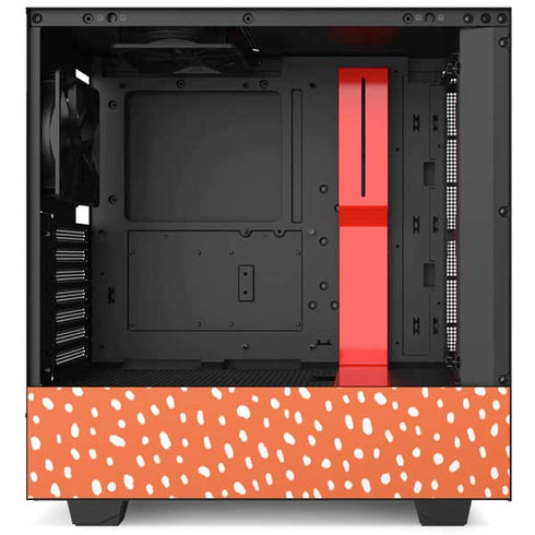 Orange Spots NZXT H510 Compact ATX Mid-Tower Case Skin
