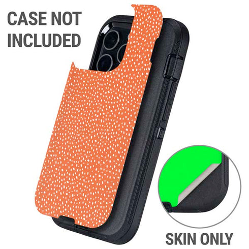 Orange Spots Otterbox Defender iPhone Skin