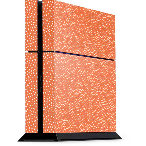 Orange Spots PS4 Console Skin
