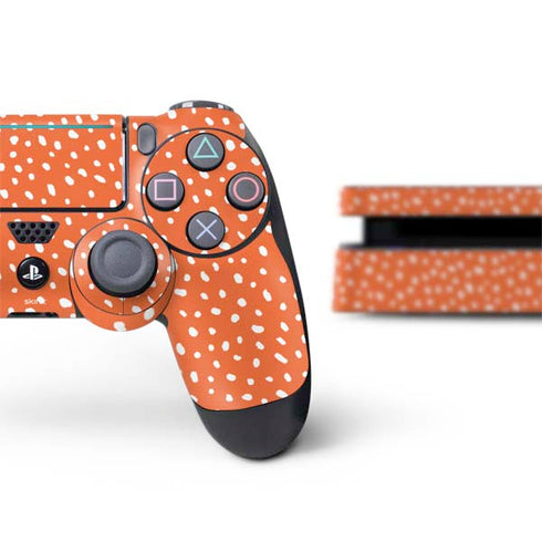 Orange Spots PS4 Slim Bundle Skin