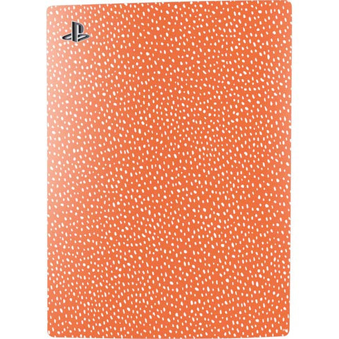 Orange Spots PS5 Console Skin