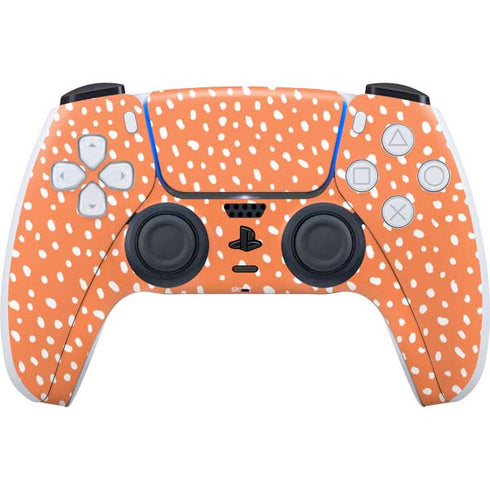 Orange Spots PS5 Controller Skin