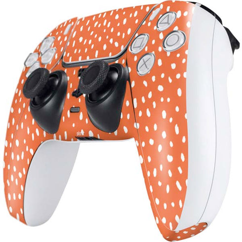 Orange Spots PS5 Controller Skin