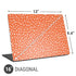Orange Spots Universal Laptop 16in (13 x 9.4in) Skin