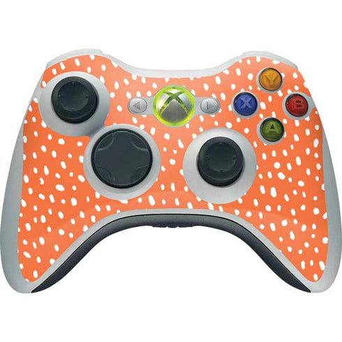 Orange Spots Xbox 360 Wireless Controller Skin
