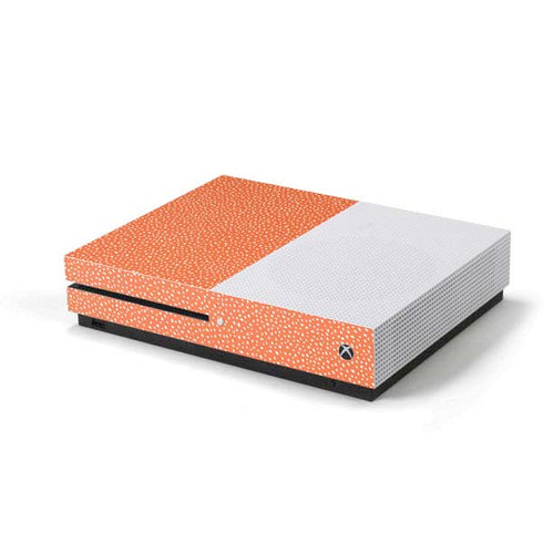Orange Spots Xbox One S Console Skin