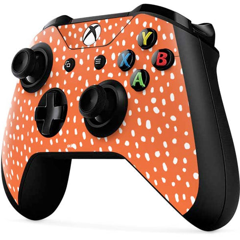 Orange Spots Xbox One X Controller Skin
