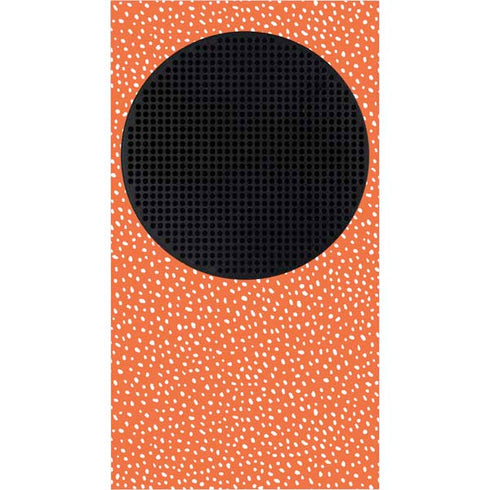 Orange Spots Xbox Series S Console Skin