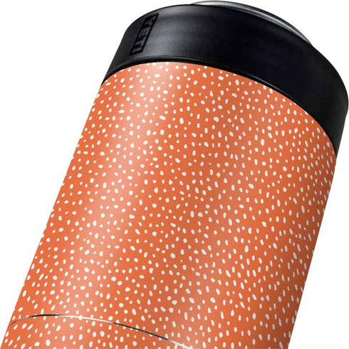 Orange Spots Yeti Colster Can Insulator Skin