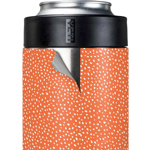 Orange Spots Yeti Colster Can Insulator Skin