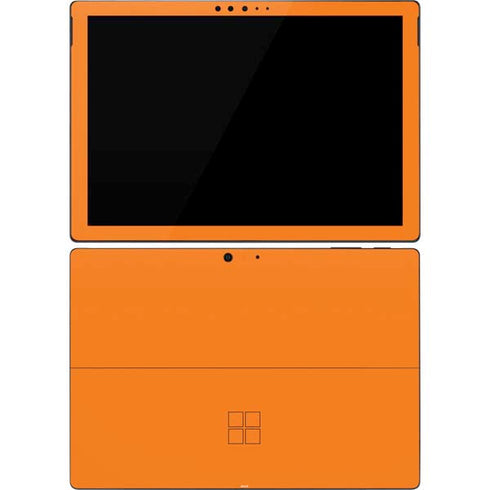 Orange Solid Surface Pro 7 Skin