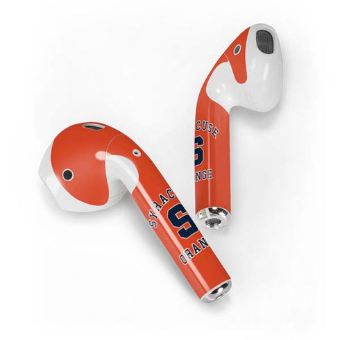 Orange Syracuse Apple AirPods 2 Skin