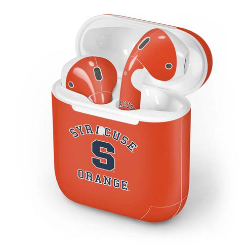 Orange Syracuse Apple AirPods 2 Skin