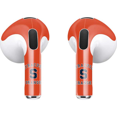 Orange Syracuse Apple AirPods (3rd Gen 2021) Skin