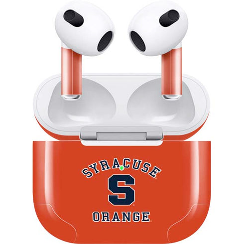Orange Syracuse Apple AirPods (3rd Gen 2021) Skin