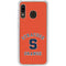 Orange Syracuse Galaxy A20 Clear Case