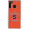 Orange Syracuse Galaxy A21 Clear Case