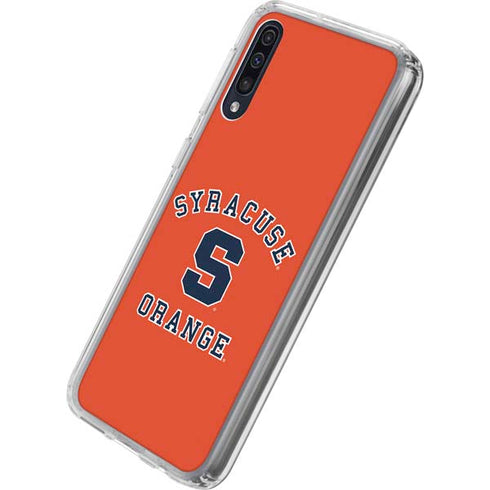 Orange Syracuse Galaxy A50 Clear Case