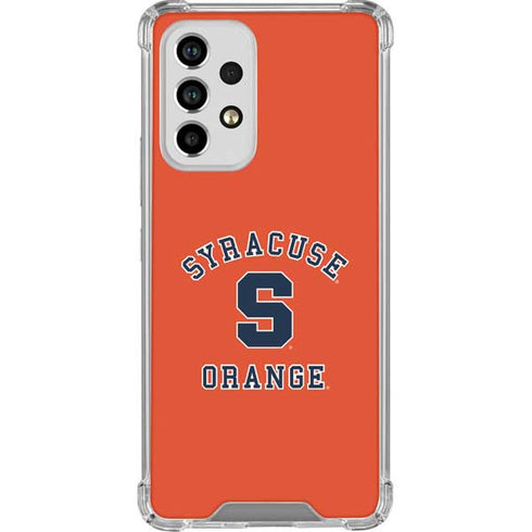 Orange Syracuse Galaxy A53 5G Clear Case