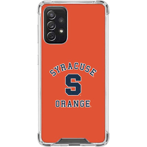 Orange Syracuse Galaxy A72 5G Clear Case