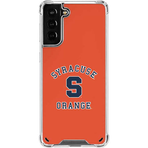 Orange Syracuse Galaxy S21 Plus 5G Clear Case