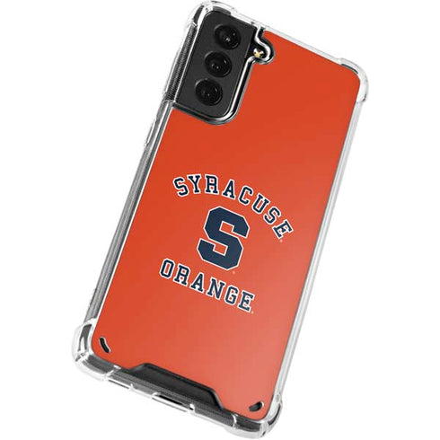 Orange Syracuse Galaxy S21 Plus 5G Clear Case