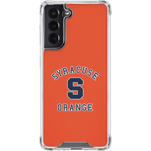 Orange Syracuse Galaxy S22 Clear Case
