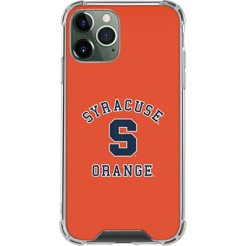Orange Syracuse iPhone 12 Pro Clear Case