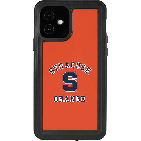Orange Syracuse iPhone 12 Waterproof Case