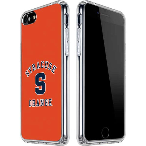 Orange Syracuse iPhone SE (2nd & 3rd Gen) Clear Case