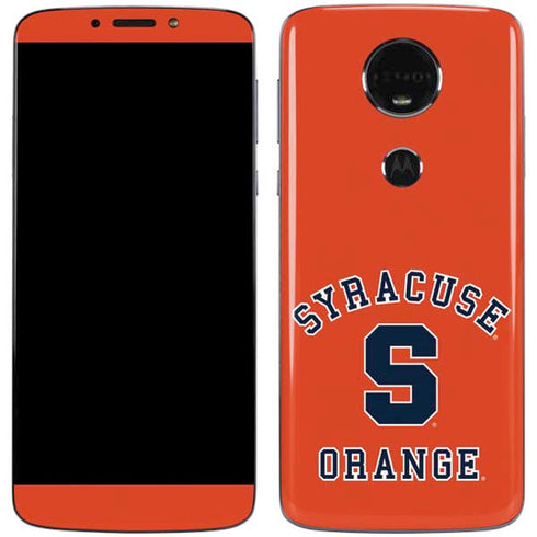 Orange Syracuse Moto E5 Plus Skin