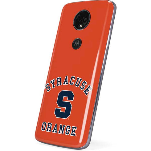 Orange Syracuse Moto E5 Plus Skin