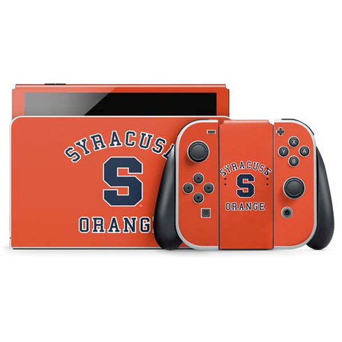 Orange Syracuse Nintendo Switch OLED (2021) Skin