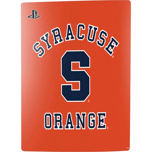 Orange Syracuse PS5 Digital Edition Console Skin