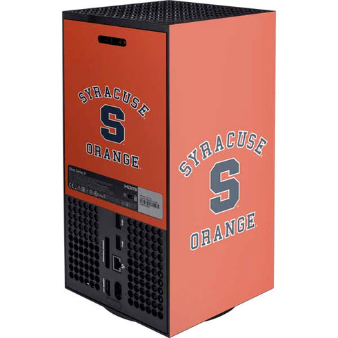 Orange Syracuse Xbox Series X Console Skin