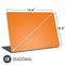 Orange Solid Universal Laptop 18in (14.6 x 10.6in) Skin