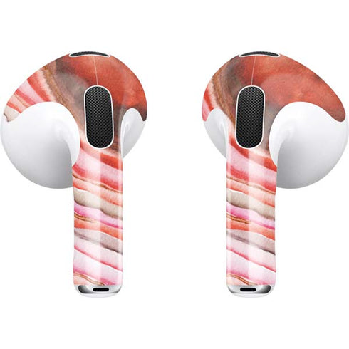Orange Watercolor Geode Apple AirPods (3rd Gen 2021) Skin