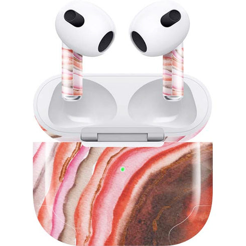 Orange Watercolor Geode Apple AirPods (3rd Gen 2021) Skin