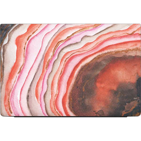 Orange Watercolor Geode Dell Vostro Skin