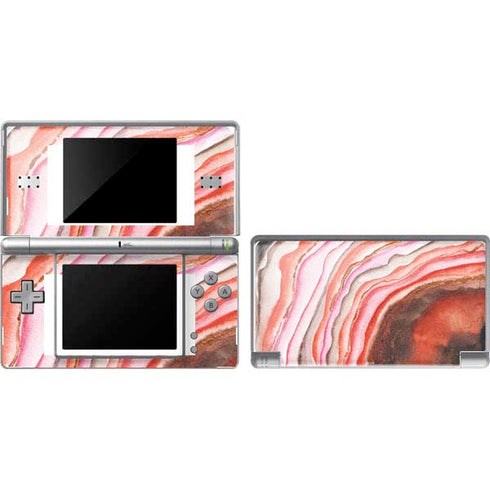 Orange Watercolor Geode DS Lite Skin