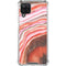 Orange Watercolor Geode Galaxy A12 Clear Case