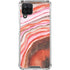 Orange Watercolor Geode Galaxy A12 Clear Case