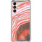 Orange Watercolor Geode Galaxy A14 5G Clear Case