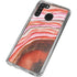 Orange Watercolor Geode Galaxy A21 Clear Case