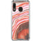 Orange Watercolor Geode Galaxy A30 Clear Case