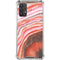 Orange Watercolor Geode Galaxy A32 5G Clear Case